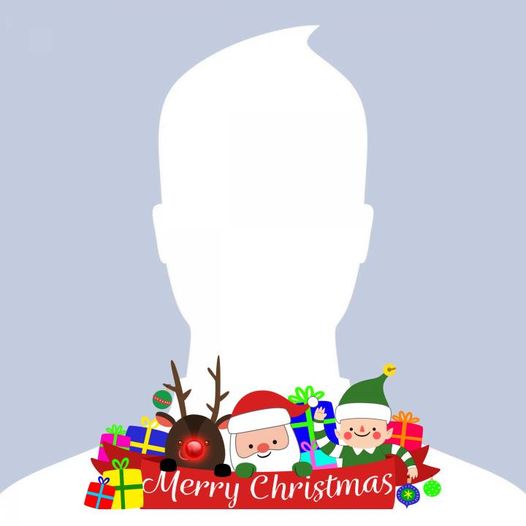 Merry Christmas Profile Frame By Toni Tails