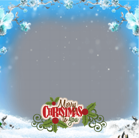 Merry Christmas Profile Frame