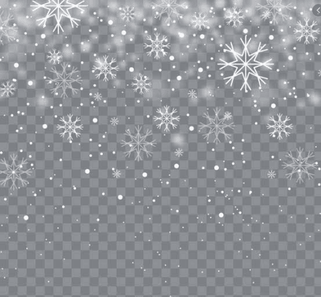 Christmas Snowflakes Profile Frame