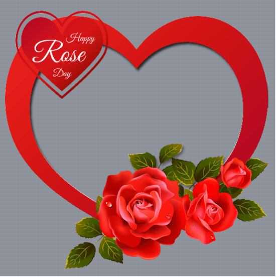 Rose Day Profile Frame