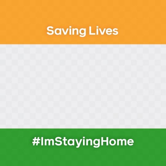 I Am Staying At Home Profile Frame