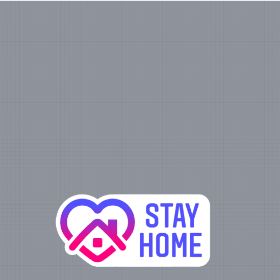 Stay Home Profile Frame