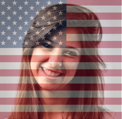 american flag overlay