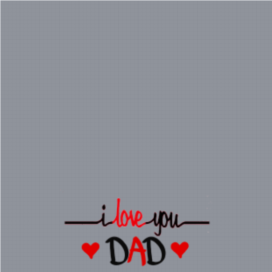 I Love You Dad Profile Frame