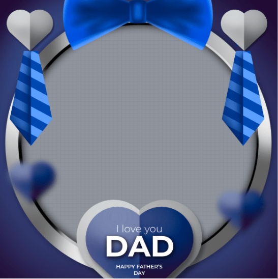 Happy Fathers Day Profile Frame