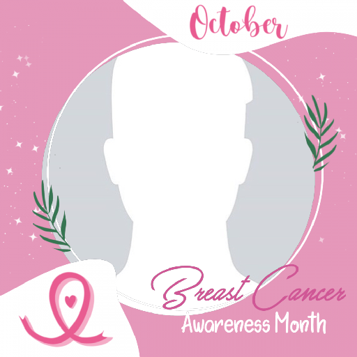 Pink Ribbon Profile Picture Frame For Breast Cancer Awareness