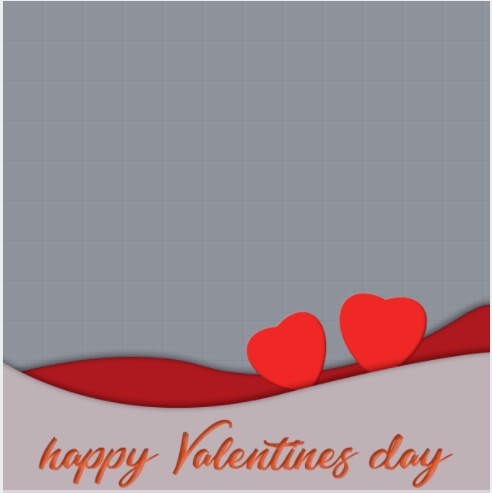 Happy Valentine Day Frame