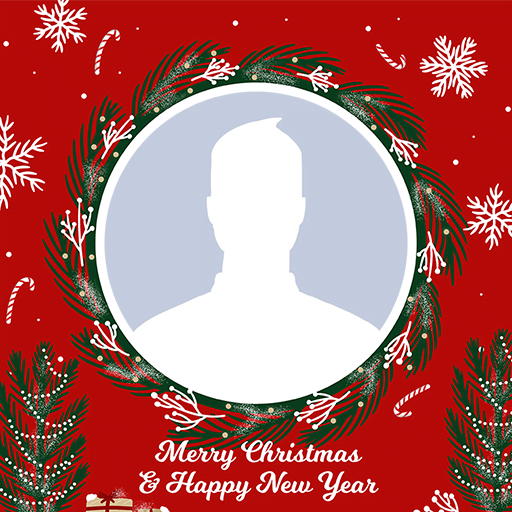 Merry Christmas And Happy New Year Profile Frame