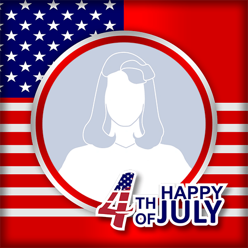 Happy 4th Of July 2023 Profile Picture Frame USA Independence Day