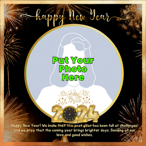 Happy New Year 2024 Profile Frame