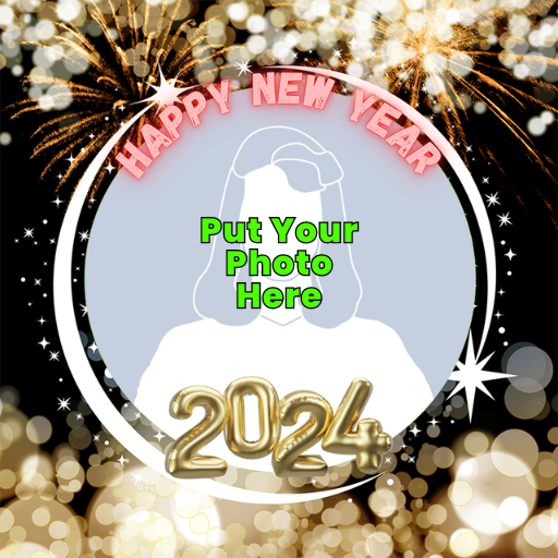 Happy New Year 2024 Profile Frame