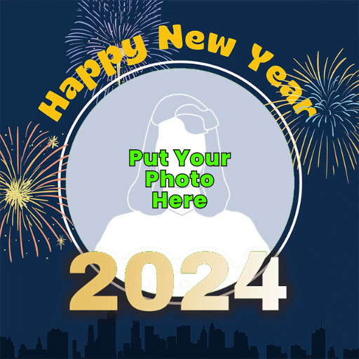 Happy New Year 2024 Profile Frame