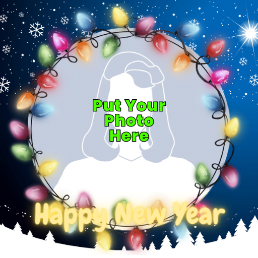 Happy New Year Profile Picture Frame