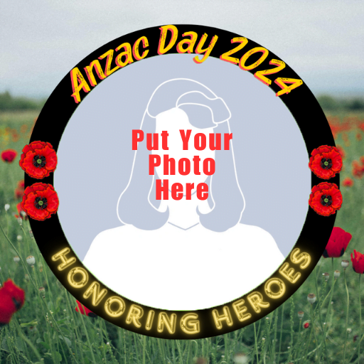 Anzac Day 2024 Profile Picture Frame