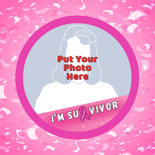 Survivor Breast Cancer Awareness Month Profile Picture Frame