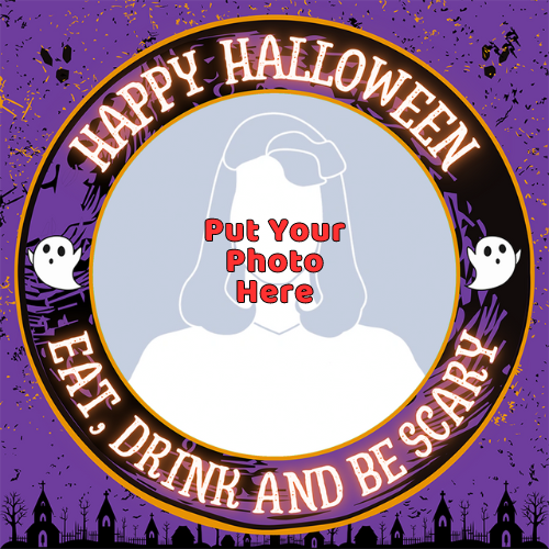 Happy Halloween Profile Picture Frame