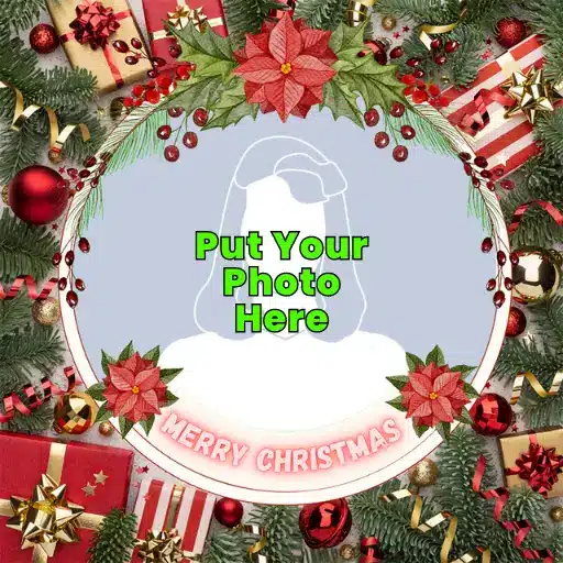 Merry Christmas Profile Frame