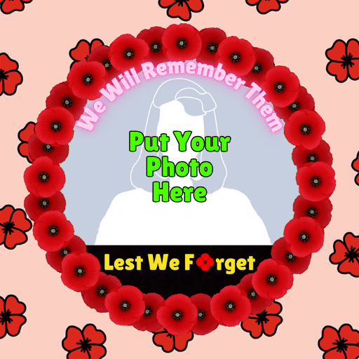 Lest We Forget Remembrance Day Profile Frame