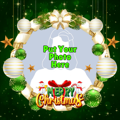 Merry Christmas Profile Frame