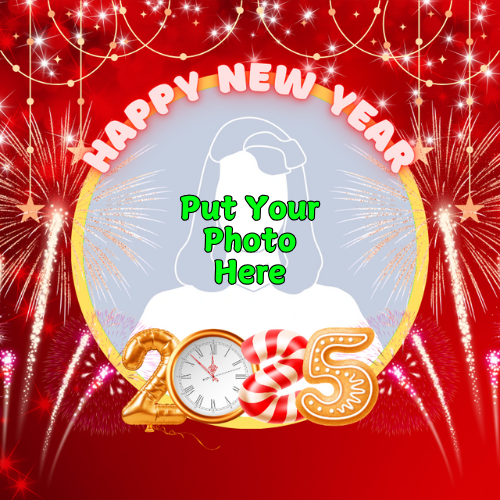 Happy New Year 2025 Profile Picture Frame