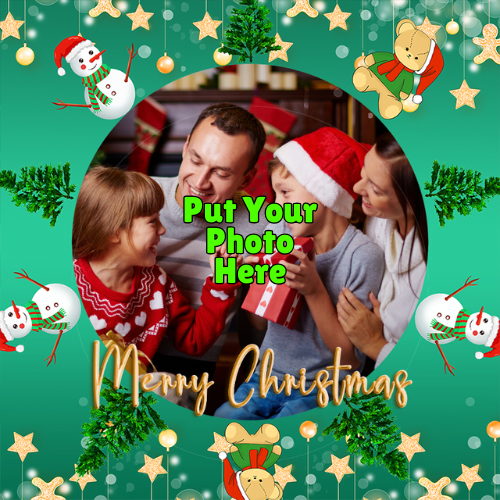 Merry Christmas Profile Picture Frame