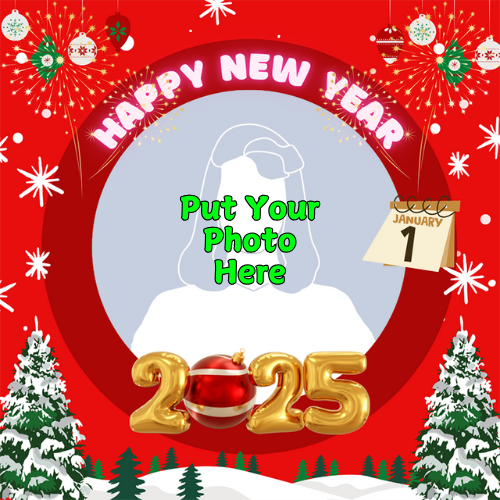 Happy New Year Profile Picture Frame