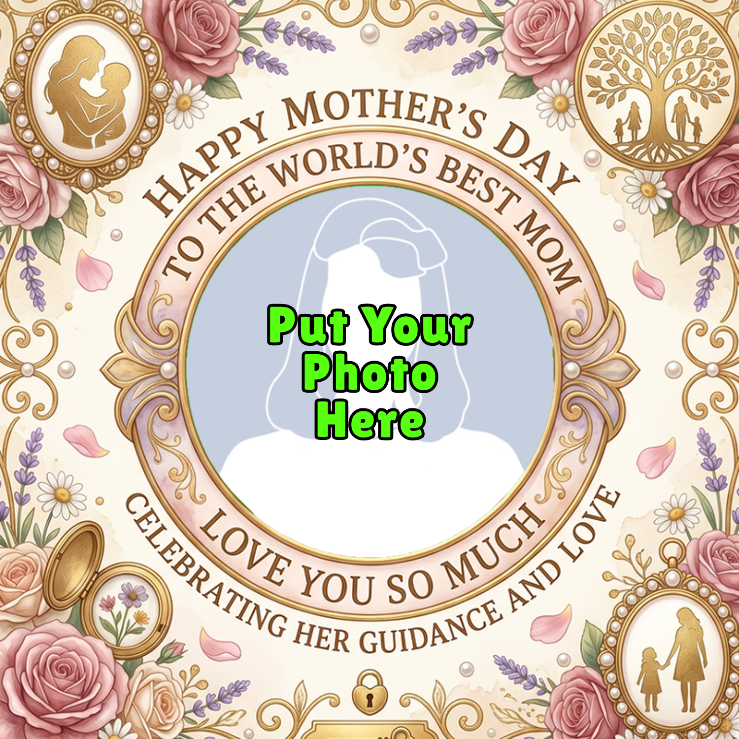 Mothers day 2026 profile picture frame