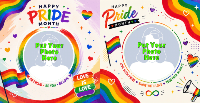 Pride Month 2026 Profile Picture Frame