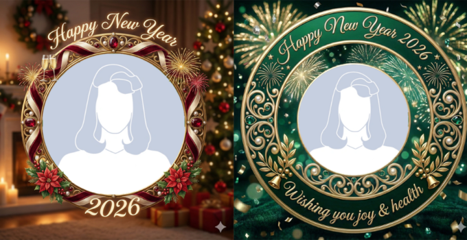 Happy New Year 2026 Profile Picture Frame